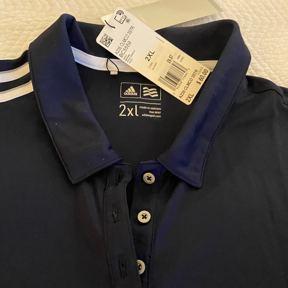 NWT Adidas Women's ClimaCool short sleeve polo  2XL - Picture 5 of 8